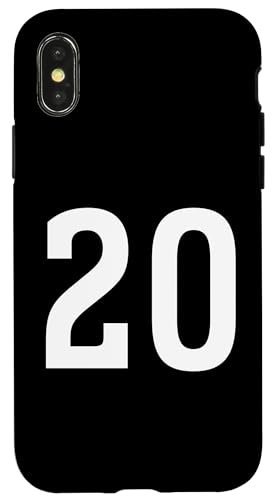 Nummer Twenty #20 Sport Team Uniform Hülle für iPhone X/XS Nummer Twenty #20 Sport Team Uniform Hülle für iPhone X/XS von Sports Teams Numbers Front and Back Team Uniform