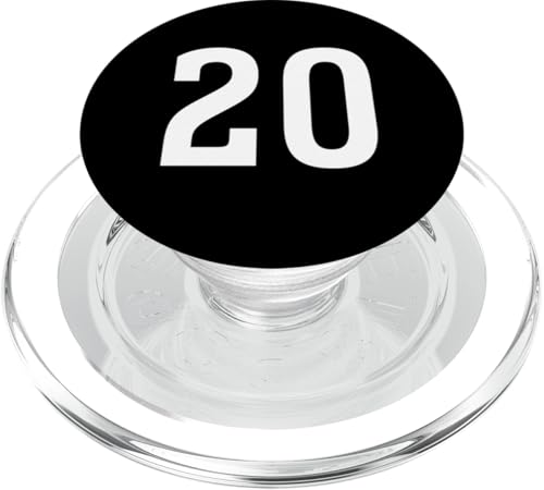 Nummer Twenty #20 Sport Team Uniform PopSockets PopGrip für MagSafe von Sports Teams Numbers Front and Back Team Uniform