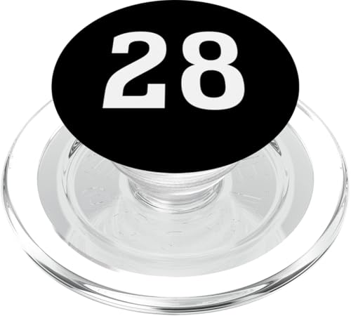 Nummer Twenty Eight #28 Sport Team Uniform PopSockets PopGrip für MagSafe von Sports Teams Numbers Front and Back Team Uniform
