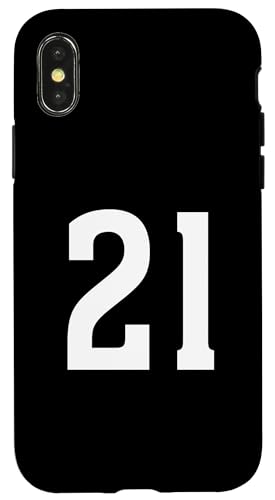 Nummer Twenty One #21 Sport Team Uniform Hülle für iPhone X/XS Nummer Twenty One #21 Sport Team Uniform Hülle für iPhone X/XS von Sports Teams Numbers Front and Back Team Uniform