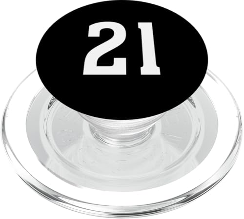 Nummer Twenty One #21 Sport Team Uniform PopSockets PopGrip für MagSafe von Sports Teams Numbers Front and Back Team Uniform