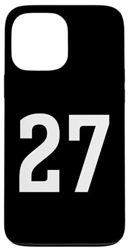 Nummer Twenty Seven #27 Sport Team Uniform Hülle für iPhone 13 Pro Max von Sports Teams Numbers Front and Back Team Uniform