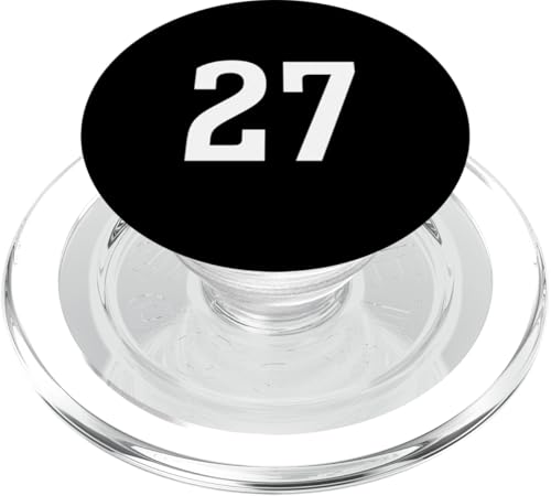 Nummer Twenty Seven #27 Sport Team Uniform PopSockets PopGrip für MagSafe von Sports Teams Numbers Front and Back Team Uniform