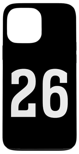 Nummer Twenty Six #26 Sport Team Uniform Hülle für iPhone 13 Pro Max von Sports Teams Numbers Front and Back Team Uniform