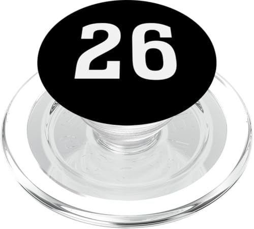 Nummer Twenty Six #26 Sport Team Uniform PopSockets PopGrip für MagSafe von Sports Teams Numbers Front and Back Team Uniform