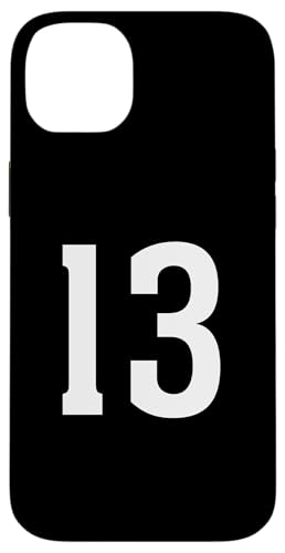 Nummer dreizehn #13 Sport Team Uniform Hülle für iPhone 14 Plus von Sports Teams Numbers Front and Back Team Uniform