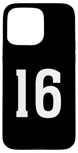 Nummer sechzehn #16 Sport Team Uniform Hülle für iPhone 15 Pro Max von Sports Teams Numbers Front and Back Team Uniform