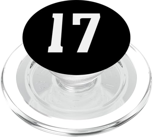 Nummer siebzehn #17 Sport Team Uniform PopSockets PopGrip für MagSafe von Sports Teams Numbers Front and Back Team Uniform