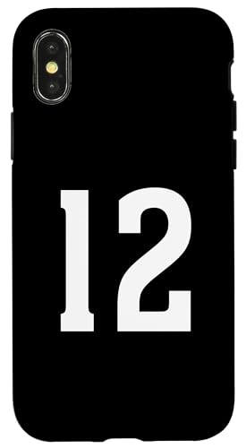 Nummer zwölf #12 Sport Team Uniform Hülle für iPhone X/XS Nummer zwölf #12 Sport Team Uniform Hülle für iPhone X/XS von Sports Teams Numbers Front and Back Team Uniform
