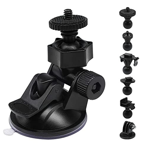 Sportway S30 Dash Cam Suction Cup Mount (2nd Generation) with 10 Joints for REXING,Z-Edge,Old Shark,KDLINKS,Falcon Zero,Transcend,Crosstour,VANTRUE and Most Other Dash Cameras DVR GPS von Sportway
