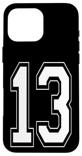 Nummer 13 T-Shirt Baseball Fußball Fußball Nummeriert Trikot Hülle für iPhone 16 Pro Max Nummer 13 T-Shirt Baseball Fußball Fußball Nummeriert Trikot Hülle für iPhone 16 Pro Max von Sporty Number Team Numbered Gamewear