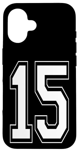 Nummer 15 T-Shirt Baseball Fußball Fußball nummeriertes Trikot Hülle für iPhone 16 Nummer 15 T-Shirt Baseball Fußball Fußball nummeriertes Trikot Hülle für iPhone 16 von Sporty Number Team Numbered Gamewear