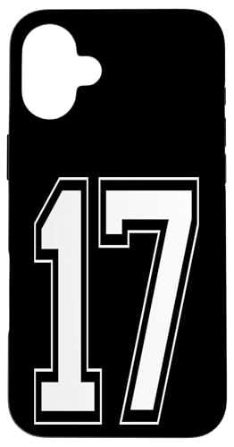 Nummer 17 T-Shirt Baseball Fußball Fußball nummeriertes Trikot Hülle für iPhone 16 Plus Nummer 17 T-Shirt Baseball Fußball Fußball nummeriertes Trikot Hülle für iPhone 16 Plus von Sporty Number Team Numbered Gamewear