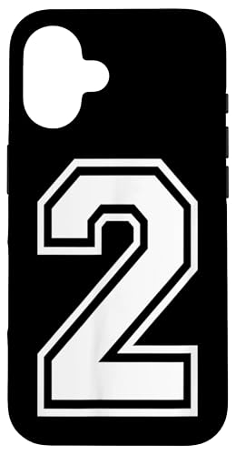 Nummer 2 T-Shirt Baseball Fußball Fußball Nummeriert Trikot Hülle für iPhone 16 Nummer 2 T-Shirt Baseball Fußball Fußball Nummeriert Trikot Hülle für iPhone 16 von Sporty Number Team Numbered Gamewear