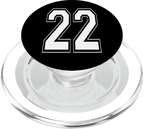 Nummer 22 T-Shirt Baseball Fußball Fußball Nummeriert Trikot PopSockets PopGrip für MagSafe Nummer 22 T-Shirt Baseball Fußball Fußball Nummeriert Trikot PopSockets PopGrip für MagSafe von Sporty Number Team Numbered Gamewear