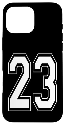 Nummer 23 T-Shirt Baseball Fußball Fußball Nummeriert Trikot Hülle für iPhone 16 Pro Max Nummer 23 T-Shirt Baseball Fußball Fußball Nummeriert Trikot Hülle für iPhone 16 Pro Max von Sporty Number Team Numbered Gamewear