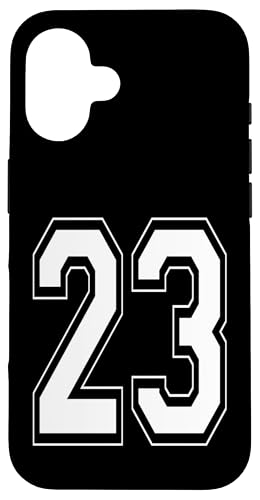 Nummer 23 T-Shirt Baseball Fußball Fußball Nummeriert Trikot Hülle für iPhone 16 Nummer 23 T-Shirt Baseball Fußball Fußball Nummeriert Trikot Hülle für iPhone 16 von Sporty Number Team Numbered Gamewear