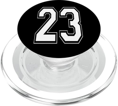 Nummer 23 T-Shirt Baseball Fußball Fußball Nummeriert Trikot PopSockets PopGrip für MagSafe Nummer 23 T-Shirt Baseball Fußball Fußball Nummeriert Trikot PopSockets PopGrip für MagSafe von Sporty Number Team Numbered Gamewear