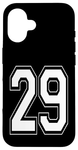 Nummer 29 T-Shirt Baseball Fußball Fußball nummeriertes Trikot Hülle für iPhone 16 Nummer 29 T-Shirt Baseball Fußball Fußball nummeriertes Trikot Hülle für iPhone 16 von Sporty Number Team Numbered Gamewear