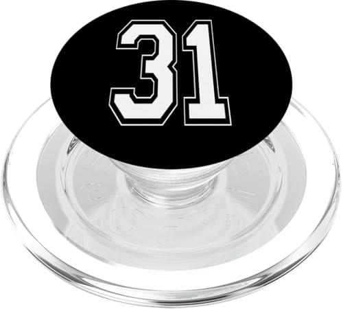 Nummer 31 T-Shirt Baseball Fußball Fußball nummeriertes Trikot PopSockets PopGrip für MagSafe Nummer 31 T-Shirt Baseball Fußball Fußball nummeriertes Trikot PopSockets PopGrip für MagSafe von Sporty Number Team Numbered Gamewear