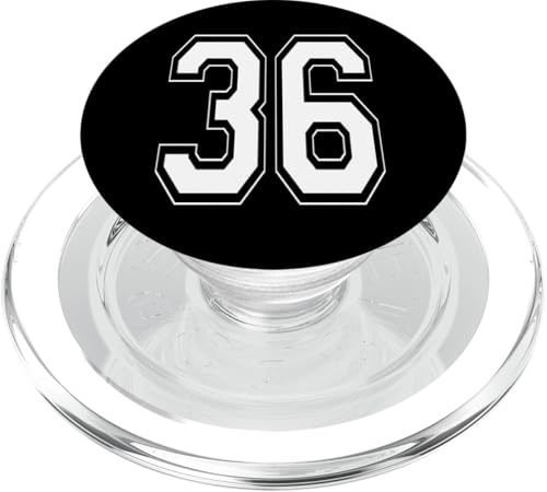 Nummer 36 T-Shirt Baseball Fußball Fußball Nummeriert Trikot PopSockets PopGrip für MagSafe Nummer 36 T-Shirt Baseball Fußball Fußball Nummeriert Trikot PopSockets PopGrip für MagSafe von Sporty Number Team Numbered Gamewear
