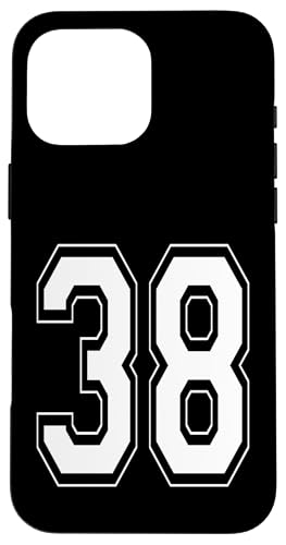 Nummer 38 T-Shirt Baseball Fußball Fußball nummeriertes Trikot Hülle für iPhone 16 Pro Max Nummer 38 T-Shirt Baseball Fußball Fußball nummeriertes Trikot Hülle für iPhone 16 Pro Max von Sporty Number Team Numbered Gamewear
