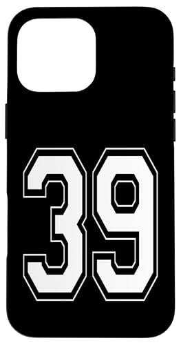 Nummer 39 T-Shirt Baseball Fußball Fußball nummeriertes Trikot Hülle für iPhone 16 Pro Max Nummer 39 T-Shirt Baseball Fußball Fußball nummeriertes Trikot Hülle für iPhone 16 Pro Max von Sporty Number Team Numbered Gamewear