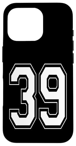 Nummer 39 T-Shirt Baseball Fußball Fußball nummeriertes Trikot Hülle für iPhone 16 Pro Nummer 39 T-Shirt Baseball Fußball Fußball nummeriertes Trikot Hülle für iPhone 16 Pro von Sporty Number Team Numbered Gamewear