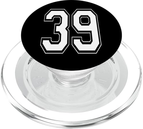 Nummer 39 T-Shirt Baseball Fußball Fußball nummeriertes Trikot PopSockets PopGrip für MagSafe Nummer 39 T-Shirt Baseball Fußball Fußball nummeriertes Trikot PopSockets PopGrip für MagSafe von Sporty Number Team Numbered Gamewear