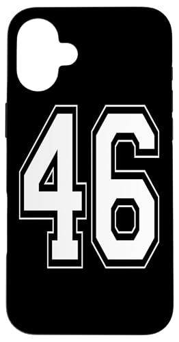 Nummer 46 T-Shirt Baseball Fußball Fußball nummeriertes Trikot Hülle für iPhone 16 Plus Nummer 46 T-Shirt Baseball Fußball Fußball nummeriertes Trikot Hülle für iPhone 16 Plus von Sporty Number Team Numbered Gamewear