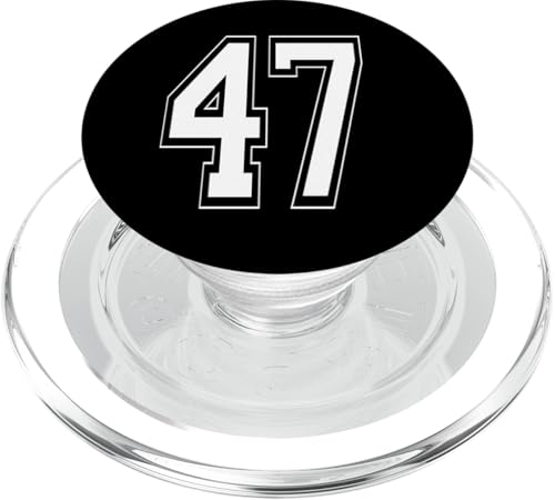 Nummer 47 T-Shirt Baseball Fußball Fußball nummeriertes Trikot PopSockets PopGrip für MagSafe Nummer 47 T-Shirt Baseball Fußball Fußball nummeriertes Trikot PopSockets PopGrip für MagSafe von Sporty Number Team Numbered Gamewear