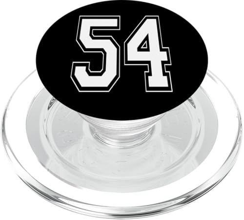 Nummer 54 T-Shirt Baseball Fußball Fußball nummeriert Trikot PopSockets PopGrip für MagSafe Nummer 54 T-Shirt Baseball Fußball Fußball nummeriert Trikot PopSockets PopGrip für MagSafe von Sporty Number Team Numbered Gamewear