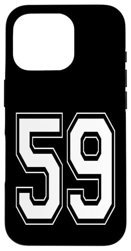 Nummer 59 T-Shirt Baseball Fußball Fußball nummeriertes Trikot Hülle für iPhone 16 Pro Nummer 59 T-Shirt Baseball Fußball Fußball nummeriertes Trikot Hülle für iPhone 16 Pro von Sporty Number Team Numbered Gamewear