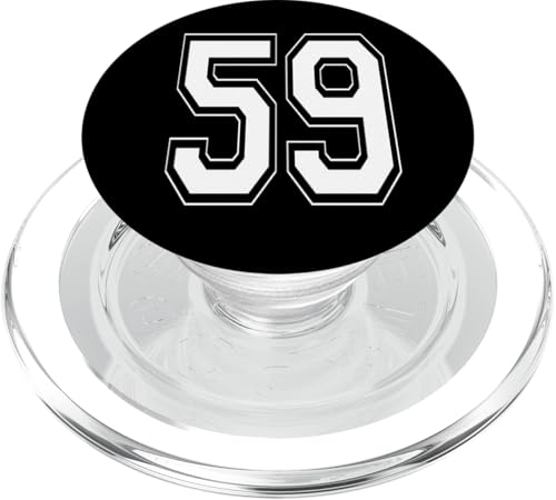 Nummer 59 T-Shirt Baseball Fußball Fußball nummeriertes Trikot PopSockets PopGrip für MagSafe Nummer 59 T-Shirt Baseball Fußball Fußball nummeriertes Trikot PopSockets PopGrip für MagSafe von Sporty Number Team Numbered Gamewear