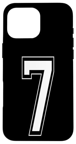 Nummer 7 T-Shirt Baseball Fußball Fußball nummeriertes Trikot Hülle für iPhone 16 Pro Max Nummer 7 T-Shirt Baseball Fußball Fußball nummeriertes Trikot Hülle für iPhone 16 Pro Max von Sporty Number Team Numbered Gamewear