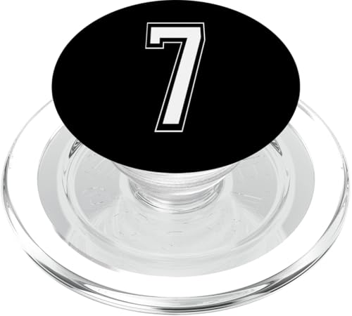Nummer 7 T-Shirt Baseball Fußball Fußball nummeriertes Trikot PopSockets PopGrip für MagSafe Nummer 7 T-Shirt Baseball Fußball Fußball nummeriertes Trikot PopSockets PopGrip für MagSafe von Sporty Number Team Numbered Gamewear