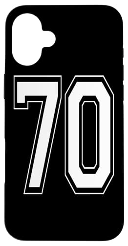 Nummer 70 T-Shirt Baseball Fußball Nummeriert Trikot Hülle für iPhone 16 Plus Nummer 70 T-Shirt Baseball Fußball Nummeriert Trikot Hülle für iPhone 16 Plus von Sporty Number Team Numbered Gamewear