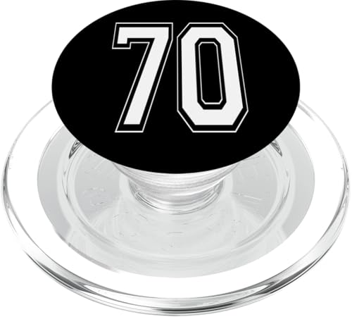 Nummer 70 T-Shirt Baseball Fußball Nummeriert Trikot PopSockets PopGrip für MagSafe Nummer 70 T-Shirt Baseball Fußball Nummeriert Trikot PopSockets PopGrip für MagSafe von Sporty Number Team Numbered Gamewear