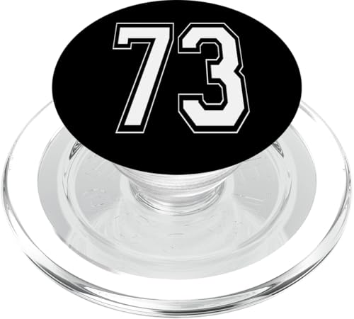 Nummer 73 T-Shirt Baseball Fußball Fußball nummeriertes Trikot PopSockets PopGrip für MagSafe Nummer 73 T-Shirt Baseball Fußball Fußball nummeriertes Trikot PopSockets PopGrip für MagSafe von Sporty Number Team Numbered Gamewear