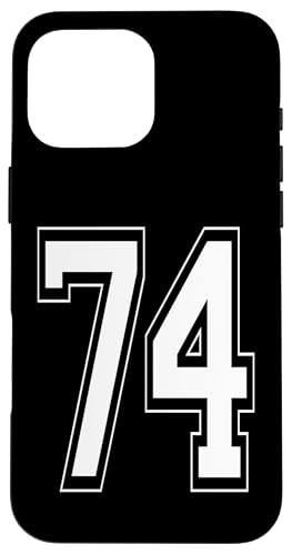 Nummer 74 T-Shirt Baseball Fußball Fußball nummeriert Trikot Hülle für iPhone 16 Pro Max Nummer 74 T-Shirt Baseball Fußball Fußball nummeriert Trikot Hülle für iPhone 16 Pro Max von Sporty Number Team Numbered Gamewear