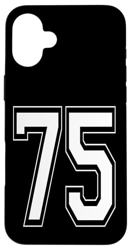 Nummer 75 T-Shirt Baseball Fußball Fußball nummeriertes Trikot Hülle für iPhone 16 Plus Nummer 75 T-Shirt Baseball Fußball Fußball nummeriertes Trikot Hülle für iPhone 16 Plus von Sporty Number Team Numbered Gamewear