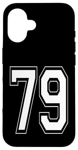Nummer 79 T-Shirt Baseball Fußball Fußball nummeriertes Trikot Hülle für iPhone 16 Nummer 79 T-Shirt Baseball Fußball Fußball nummeriertes Trikot Hülle für iPhone 16 von Sporty Number Team Numbered Gamewear