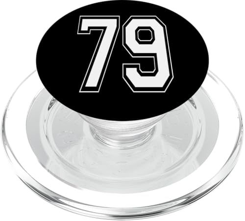 Nummer 79 T-Shirt Baseball Fußball Fußball nummeriertes Trikot PopSockets PopGrip für MagSafe Nummer 79 T-Shirt Baseball Fußball Fußball nummeriertes Trikot PopSockets PopGrip für MagSafe von Sporty Number Team Numbered Gamewear
