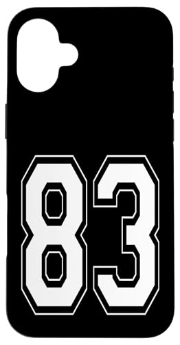 Nummer 83 T-Shirt Baseball Fußball Fußball nummeriertes Trikot Hülle für iPhone 16 Plus Nummer 83 T-Shirt Baseball Fußball Fußball nummeriertes Trikot Hülle für iPhone 16 Plus von Sporty Number Team Numbered Gamewear