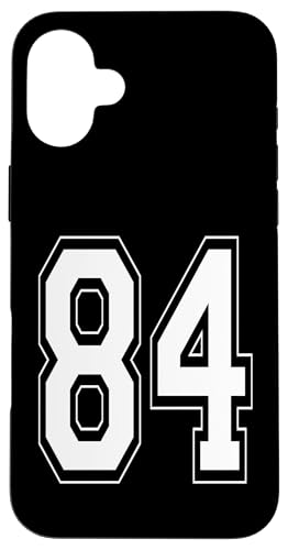 Nummer 84 T-Shirt Baseball Fußball Fußball nummeriertes Trikot Hülle für iPhone 16 Plus Nummer 84 T-Shirt Baseball Fußball Fußball nummeriertes Trikot Hülle für iPhone 16 Plus von Sporty Number Team Numbered Gamewear