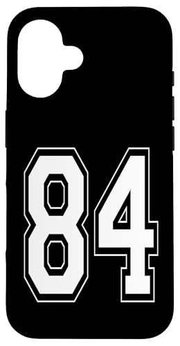 Nummer 84 T-Shirt Baseball Fußball Fußball nummeriertes Trikot Hülle für iPhone 16 Nummer 84 T-Shirt Baseball Fußball Fußball nummeriertes Trikot Hülle für iPhone 16 von Sporty Number Team Numbered Gamewear