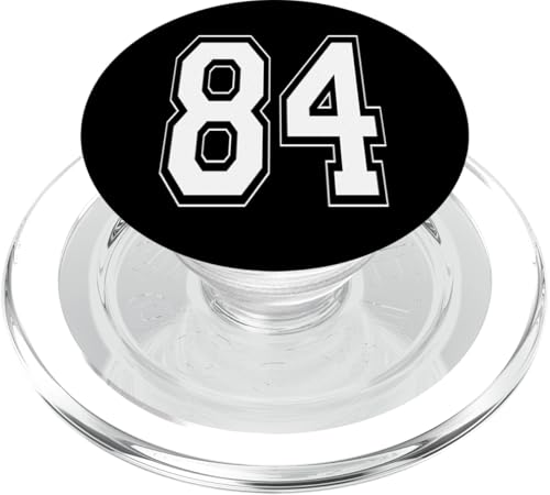 Nummer 84 T-Shirt Baseball Fußball Fußball nummeriertes Trikot PopSockets PopGrip für MagSafe Nummer 84 T-Shirt Baseball Fußball Fußball nummeriertes Trikot PopSockets PopGrip für MagSafe von Sporty Number Team Numbered Gamewear