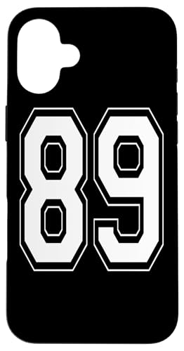 Nummer 89 T-Shirt Baseball Fußball Fußball nummeriertes Trikot Hülle für iPhone 16 Plus Nummer 89 T-Shirt Baseball Fußball Fußball nummeriertes Trikot Hülle für iPhone 16 Plus von Sporty Number Team Numbered Gamewear