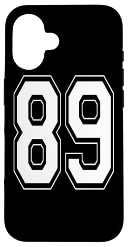 Nummer 89 T-Shirt Baseball Fußball Fußball nummeriertes Trikot Hülle für iPhone 16 Nummer 89 T-Shirt Baseball Fußball Fußball nummeriertes Trikot Hülle für iPhone 16 von Sporty Number Team Numbered Gamewear