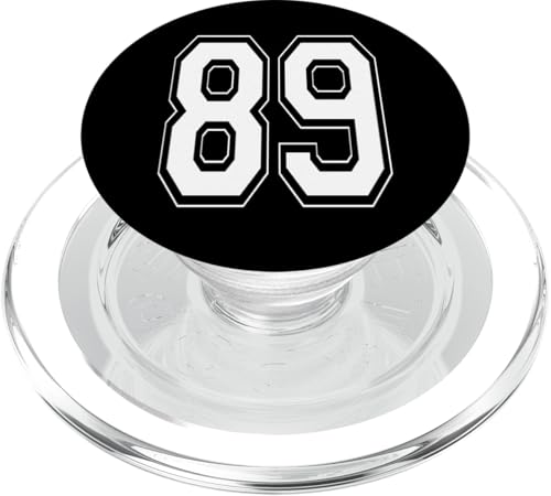 Nummer 89 T-Shirt Baseball Fußball Fußball nummeriertes Trikot PopSockets PopGrip für MagSafe Nummer 89 T-Shirt Baseball Fußball Fußball nummeriertes Trikot PopSockets PopGrip für MagSafe von Sporty Number Team Numbered Gamewear